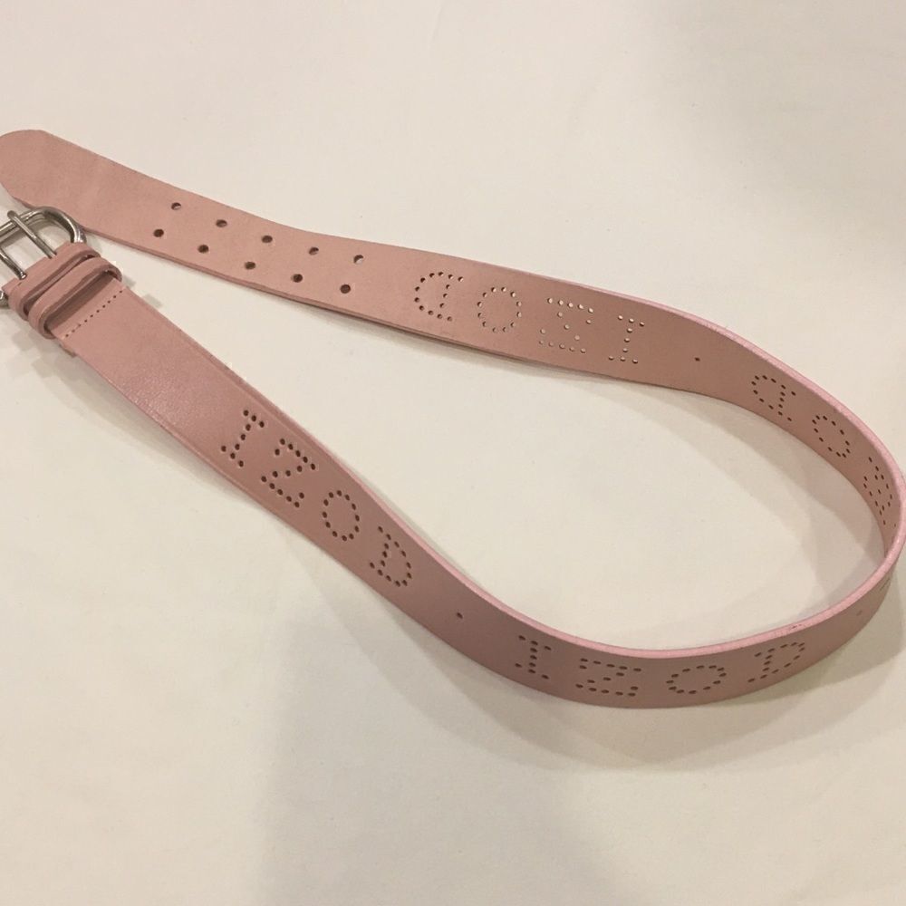 Pink Small sized Izod logo pink belt Small sized silver buckle 39” total length
